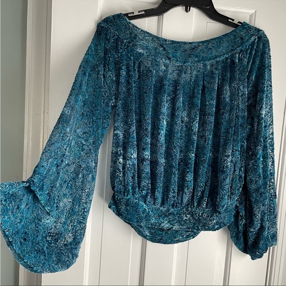 Free People Tops - Free People Off Shoulder Burnout Top